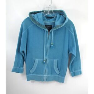 American Eagle Outfitters Blue Hooded Activewear Jacket Y2K Retro Small